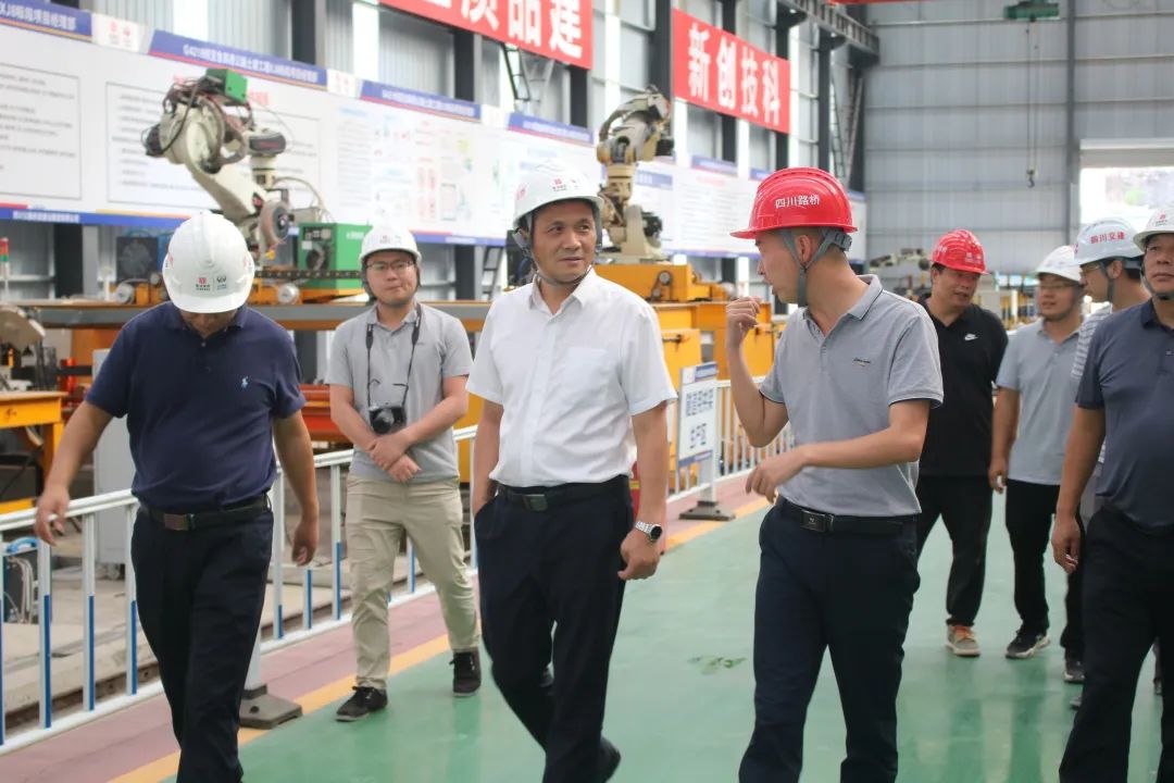 四川路橋黨委委員、紀委書記朱年紅到宜金高速XJ8標檢查指導工作