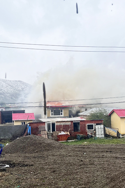 突發(fā)民火，S313草阿路項目緊急救援